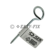 Cârlig răsucit cu filet pt lemn B Ø 15 - Ø 5x 80mm - ZA