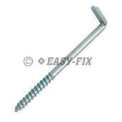 Agăţător cu filet pt lemn tip L crestat tip B Ø 7x120mm - ZA (50 buc)