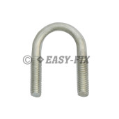 Şurub colier tip U; M 6x 40/20 - Ø 18; 3/8 Inch Zincat Alb (10 buc)
