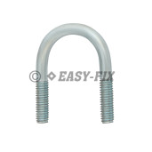 Şurub colier tip U; M 6x 45/20 - Ø 22; 1/2 Inch Zincat Alb (10 buc)