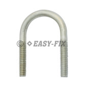 Şurub colier tip U; M 6x 50/25 - Ø 27; 3/4 Inch Zincat Alb