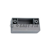 Picior plastic 83x40mm H23mm - Argintiu (4 buc)