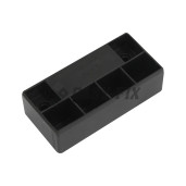 Picior plastic 83x40mm H23mm - Negru (4 buc)
