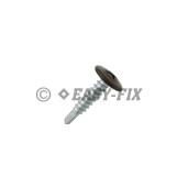 Şurub cap plat cu şaibă autoforant 4,2x19 RAL 8017 - PH2 (1.000 buc)