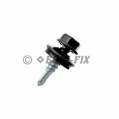 Şurub vopsit DIN 7504K + Şaibă EPDM Ø 14 - 4,8x 19 RAL 9005 (250 buc)