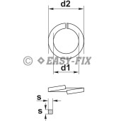 Şaibe elastice Grower DIN 7980 - M  8 ZA (1.000 buc)