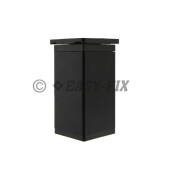 Picior reglabil patrat din aluminiu 445.40 - 40x40x 50mm - Negru