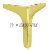 Picior metalic triunghiular pentru mobila  445.27 - 150mm - Auriu