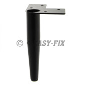 Picior metalic conic pentru mobila  445.28 - 150mm - Negru