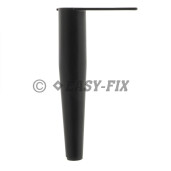 Picior metalic conic pentru mobila  445.28 - 150mm - Negru