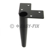 Picior metalic conic pentru mobila  445.29 - 180mm - Negru