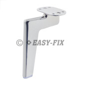 Picior metalic tip L pentru mobila  445.30 - 150mm - Cromat