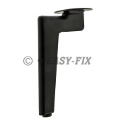 Picior metalic tip L pentru mobila  445.31 - 180mm - Negru