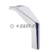 Picior metalic pentru mobila  445.32 - 150mm - Cromat