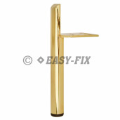Picior metalic cilindric pentru mobila  445.34 - 150mm - Auriu