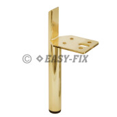 Picior metalic cilindric pentru mobila  445.35 - 180mm - Auriu