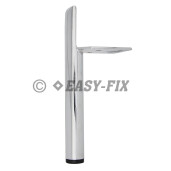 Picior metalic cilindric pentru mobila  445.35 - 180mm - Cromat