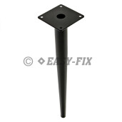 Picior metalic conic pentru masuta/ mobila  445.37 - 420mm - Negru
