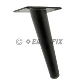 Picior metalic oblic pentru mobila  445.38 - 150mm - Negru