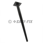 Picior metalic oblic pentru masuta/ mobila  445.39 - 420mm - Negru