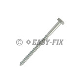 Şurub pt lemn cap hexagonal DIN 571 -  7,0x100 ZA (100 buc)