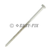 Şurub pt lemn cap hexagonal DIN 571 -  7,0x150 ZA (100 buc)