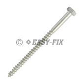 Şurub pt lemn cap hexagonal DIN 571 - 10,0x160 ZA (25 buc)