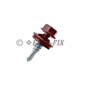 Şurub vopsit DIN 7504K + EPDM Ø16 - 5,5x 25 - RAL 8012 (100 buc)
