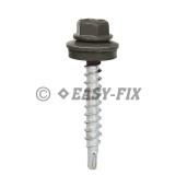 Şurub vopsit DIN 7504K-R + EPDM Ø14 - 4,8x 29 RAL 7016 (100 buc)