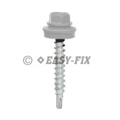 Şurub vopsit DIN 7504K-R + EPDM Ø14 - 4,8x 29 RAL 9006 (100 buc)