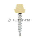 Şurub vopsit DIN 7504K-R + EPDM Ø14 - 4,8x 70 RAL 1014 (100 buc)