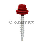 Şurub vopsit DIN 7504K-R + EPDM Ø14 - 4,8x 70 RAL 3003 (100 buc)
