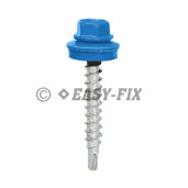 Şurub vopsit DIN 7504K-R + EPDM Ø14 - 4,8x 70 RAL 5015 (100 buc)