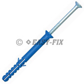 Diblu cap înecat cu şurub cui Tip W - 6 x 80 Nylon Blue (10 buc)