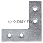 Plăcută oţel cu găuri tip V 250x250x 30x2,50 mm ZA