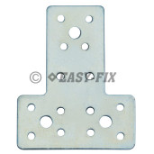 Colţar perforat T - 105x 80x38x 2,0mm - ZA