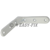 Consolă L pt etajere  50x 50x 20mm - Albă (4 buc)