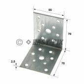 Coltar perforat 90° tip 4  -  70x 70x55x2,5mm - ZA