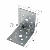 Coltar perforat 90° tip 4n -  70x 70x55x2,5mm - ZA