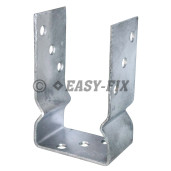 Suport stâlp U cu nervură -  91x150x 60 mm - ZT
