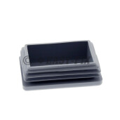 Capac plastic pentru teava rectangulara 60 x 40 mm - Gri RAL 7024